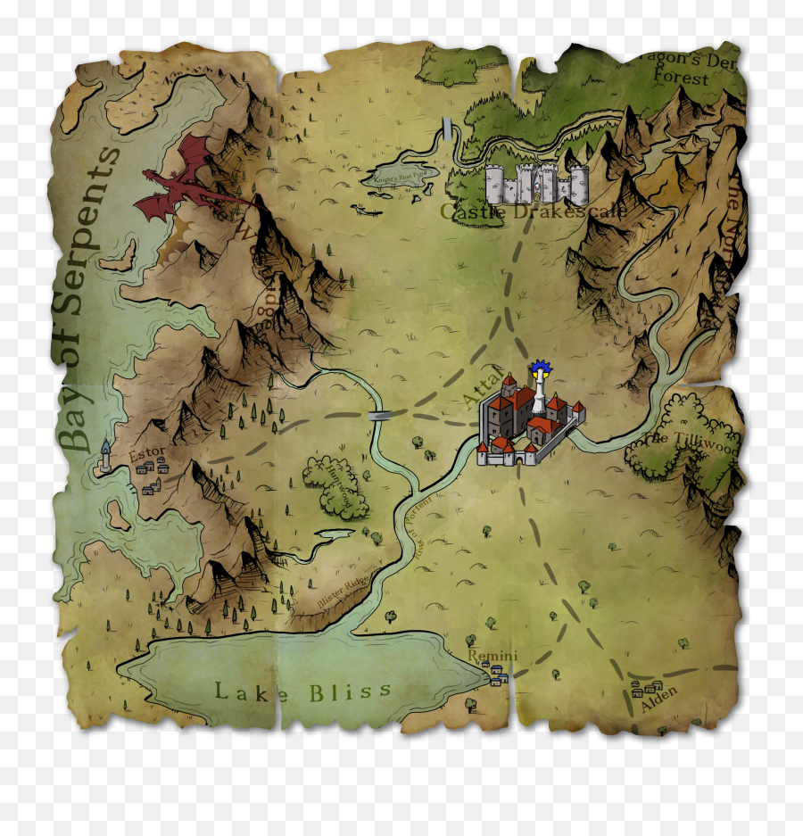 This Is A Map For My Dnd Game - Horizontal Png,Dnd Potion Map Icon