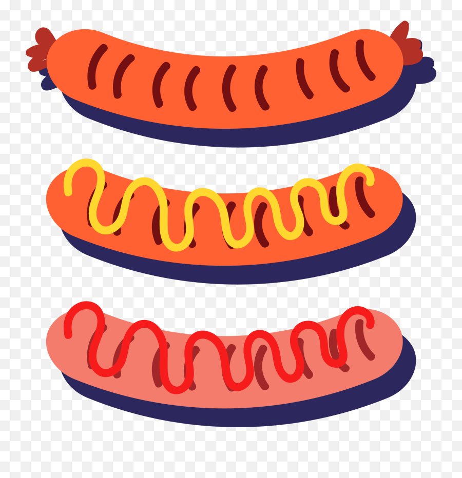 Hot Dog Barbecue Grill Sausage - Sausages Clipart Png,Sausage Transparent
