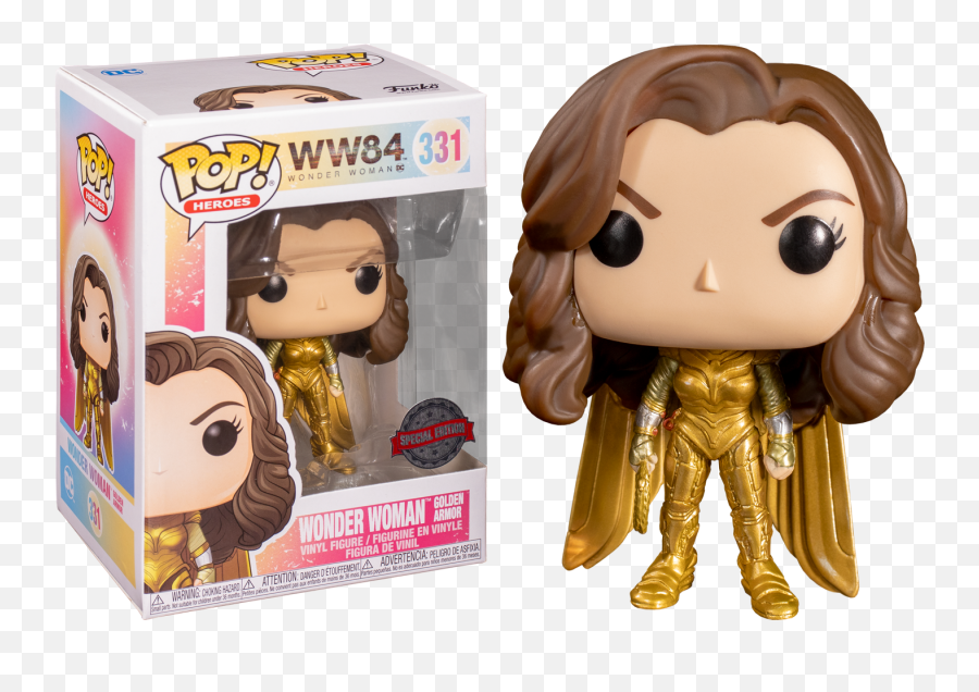 Funko Wonder Woman 1984 - Funko Pop Wonder Woman Golden Armor 331 Png,Icon Cheetah Helmet