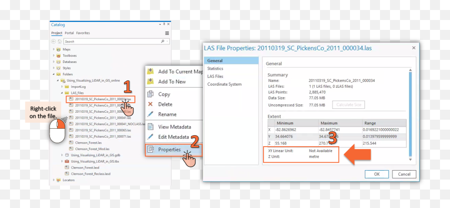 Using And Visualizing Lidar In Arcgis Pro - Clemsongis Vertical Png,Download Icon Folder Death Note