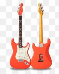 Black Smoker Guitar Models - Fiesta Red Stratocaster png