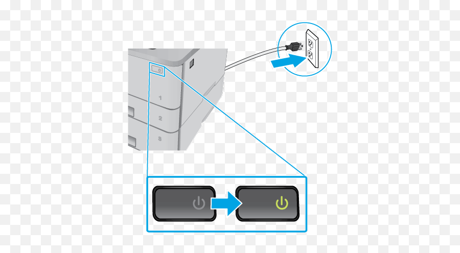 Hp Laserjet Pro - Install The Optional Paper Feeder Hp Vertical Png,Power Icon Not Showing On Taskbar Windows 8