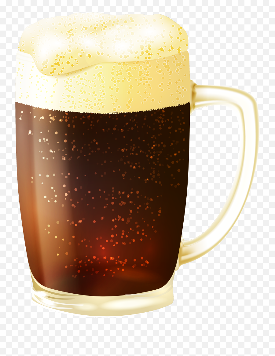 Mug Of Dark Beer Png Vector Clipart - Beer,Beer Clipart Png