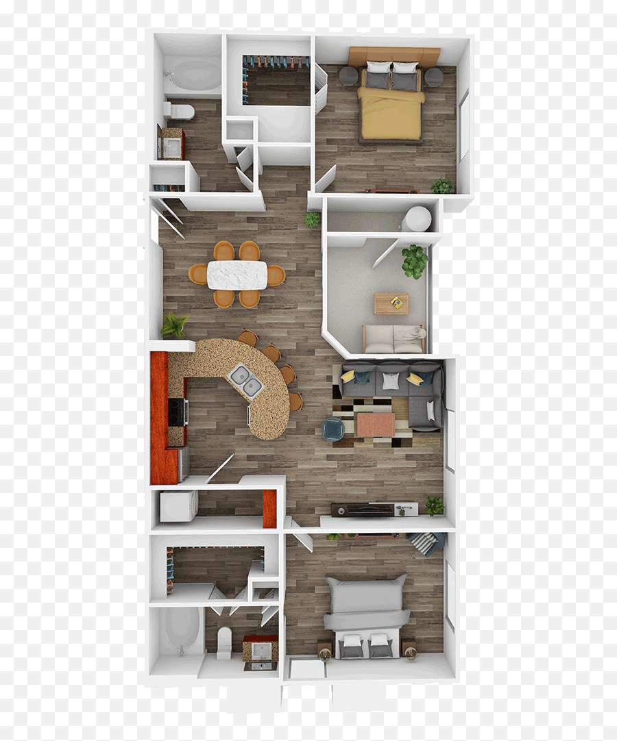 Aquatera San Diego 2 Bedroom Apartment Serenity - Vertical Png,Fridge Icon 2d Home Design