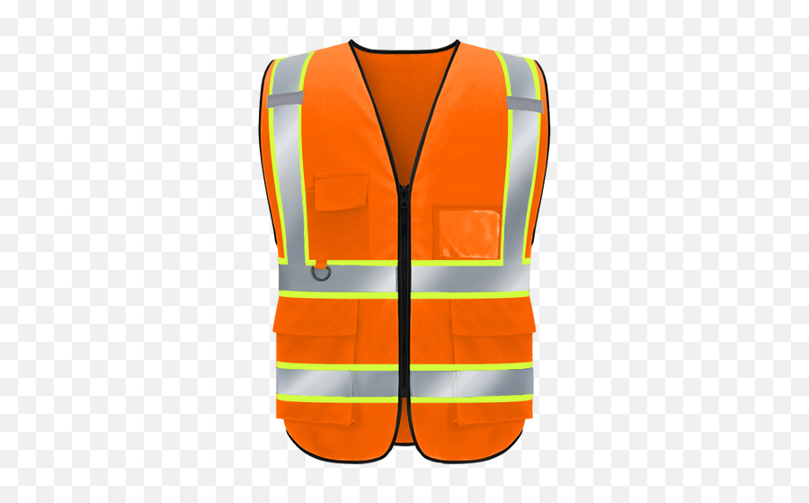 1 - 10pack Reflective Safety Vest With 5 Pockets And Zipper Waistcoat Png,Icon Reflective Vest
