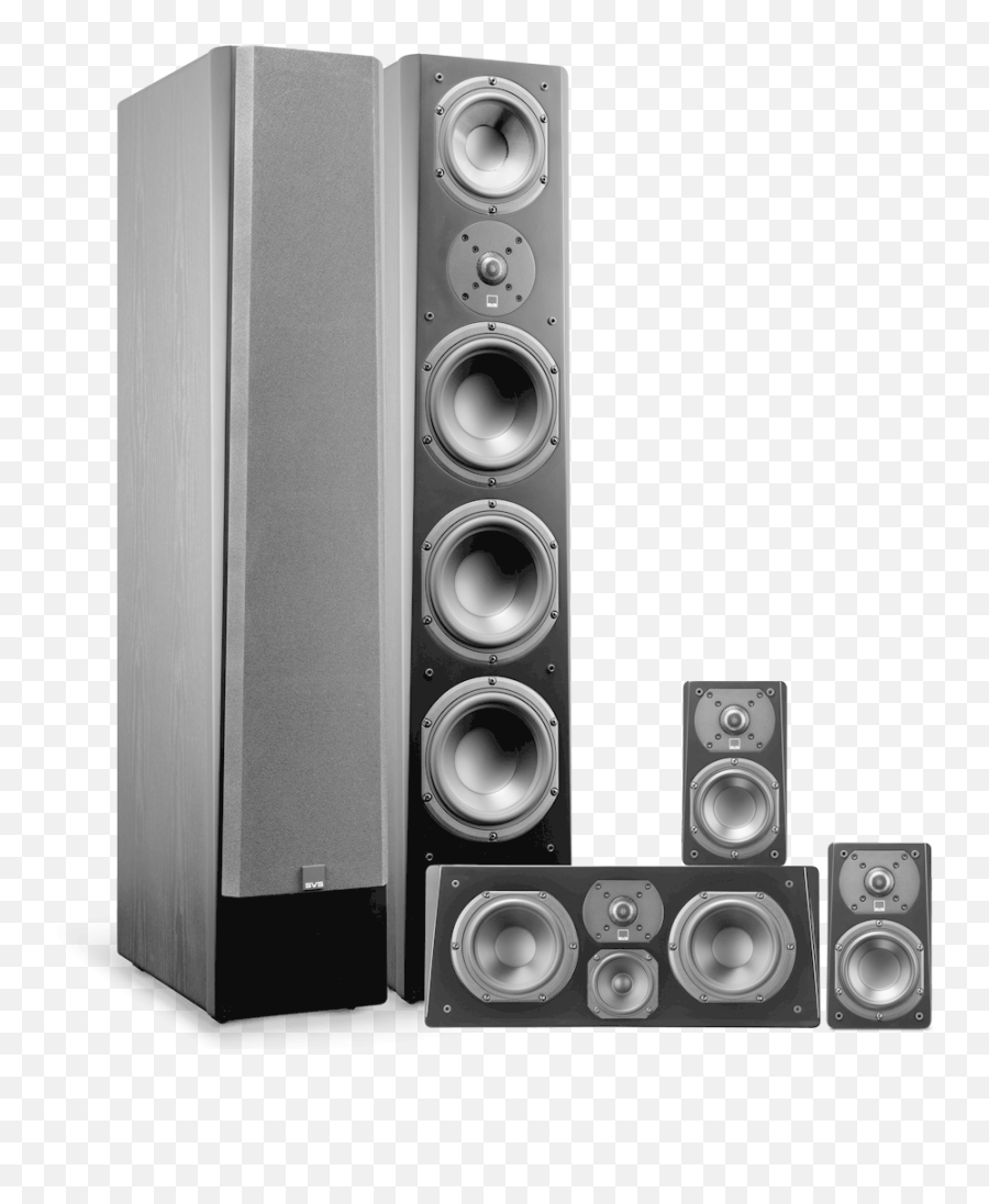 Prime Pinnacle Surround System - Premium Black Ash Svs Prime Pinnacle Png,Klipsch Icon Vc25