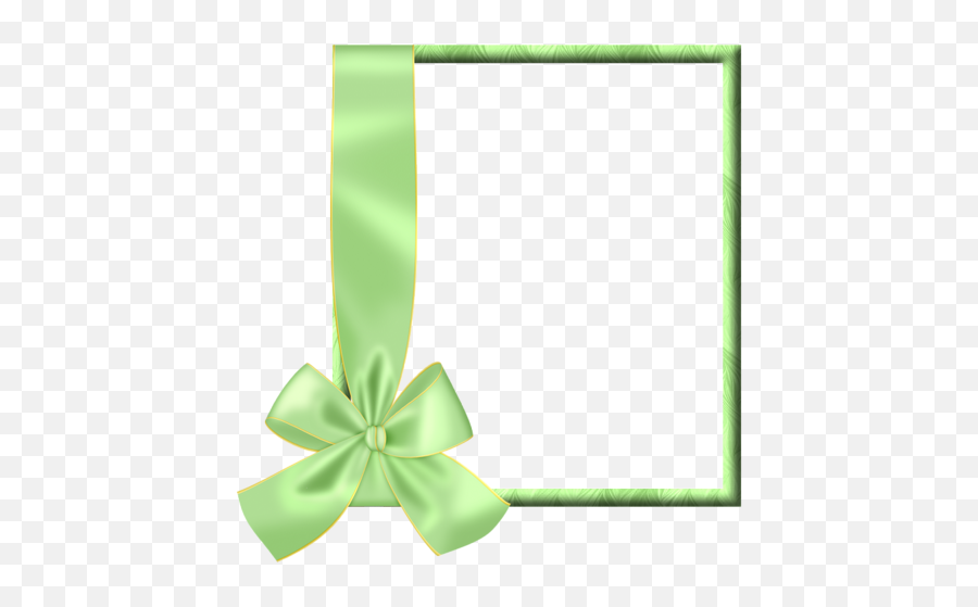 Light Green Transparent Frame With Bow Clip Art Freebies - Light Green Frame Png,Green Bow Png