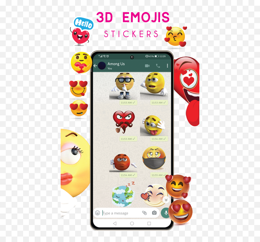 Emojis Stickers For Whatsapp Iphone Android Free Png Icon