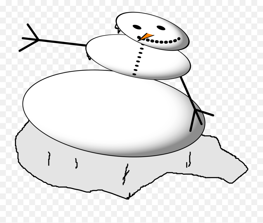 Download A Melting Snowman - Cartoon Png Image With No Cartoon,Melting Png