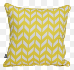 Jazz Signature Chevron Yellow Cushion Png