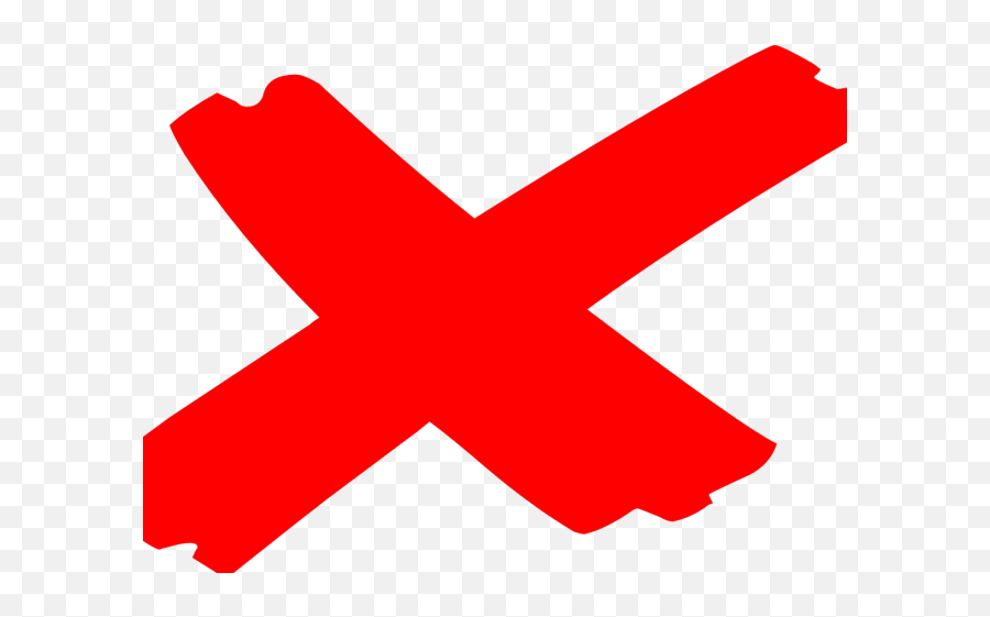 Red Cross Mark Clipart Mistake - X Marks The Spot Clip Png,Red X Mark Png
