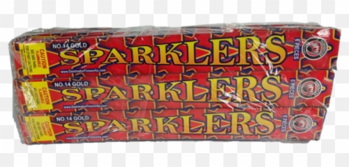 14 Gold Electric Sparkler - png
