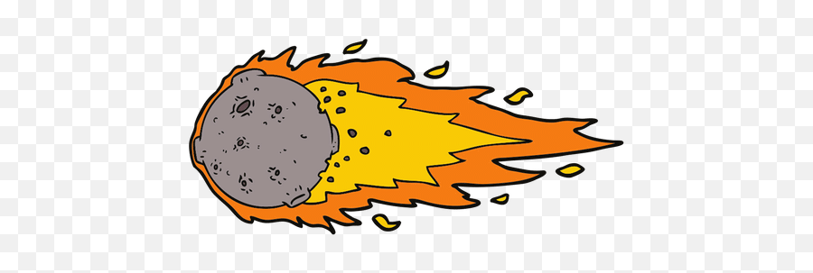 Cartoon Asteroid Transparent Png - Cartoon Meteorite Drawing,Asteroid Transparent Background
