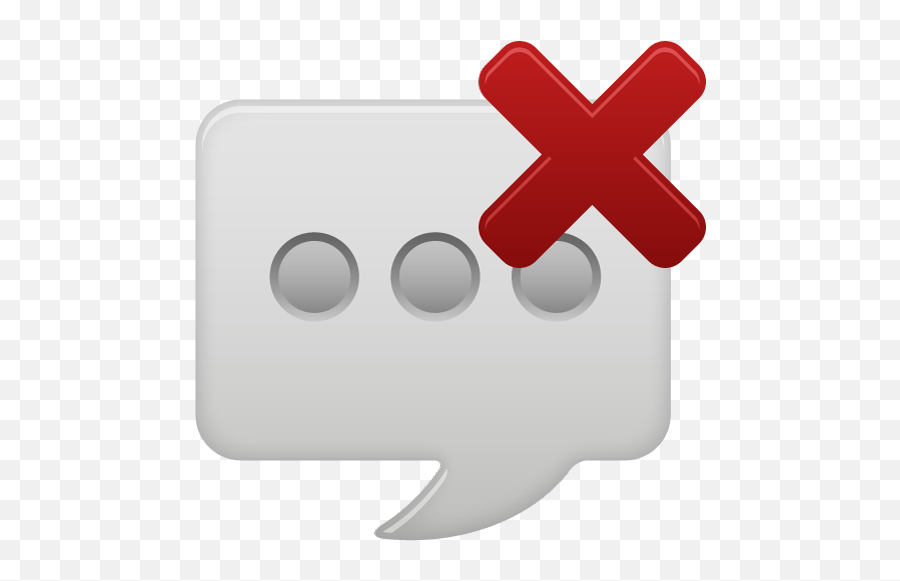 Message Bubble Delete Icon Free Download As Png And Ico - Anti Message Icon,Delete Icon Png