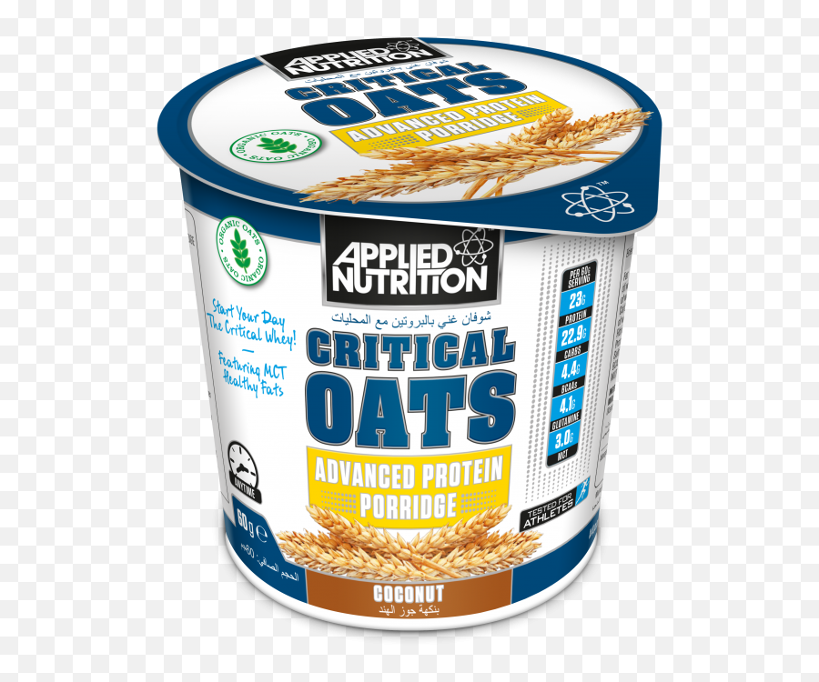 Critical Oats 60g Coconut - Critical Oats Chocolate Png,Oats Png