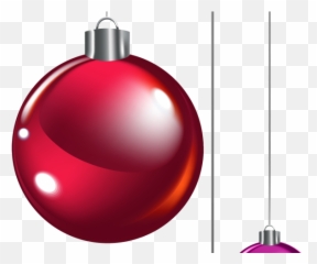 Ball Clipart Sphere - Hanging Christmas Balls No Background png
