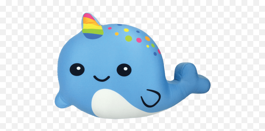 Blue Narwhal Scented Microbead Pillow - Stuffed Toy Png,Narwhal Png