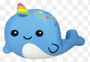 Blue Narwhal Scented Microbead Pillow - Stuffed Toy Png,Narwhal Png
