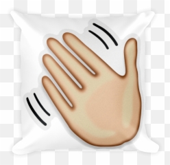 Transparent Background Wave Emoji Png - Emoji Hand Waving Bye,Wave Emoji Png