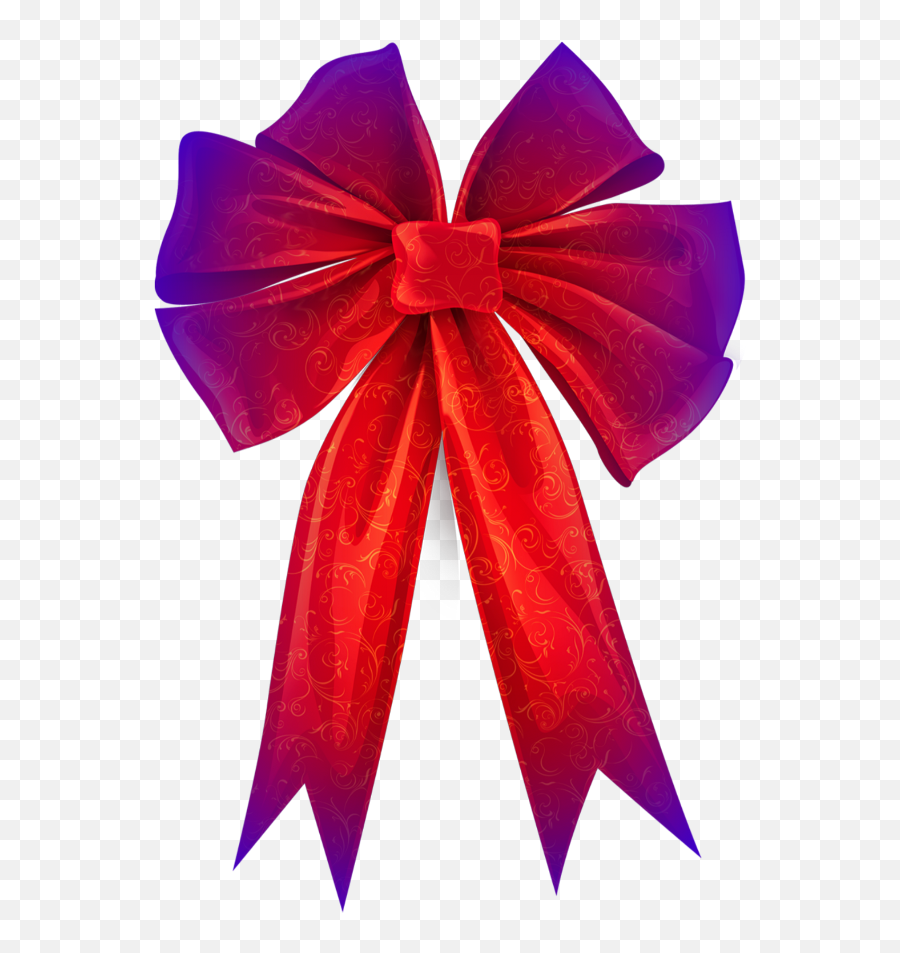 Download Hd Ribbon Bow Design Png Transparent Image - Clipart Christmas Wreath No Background,Ribbon Bow Png