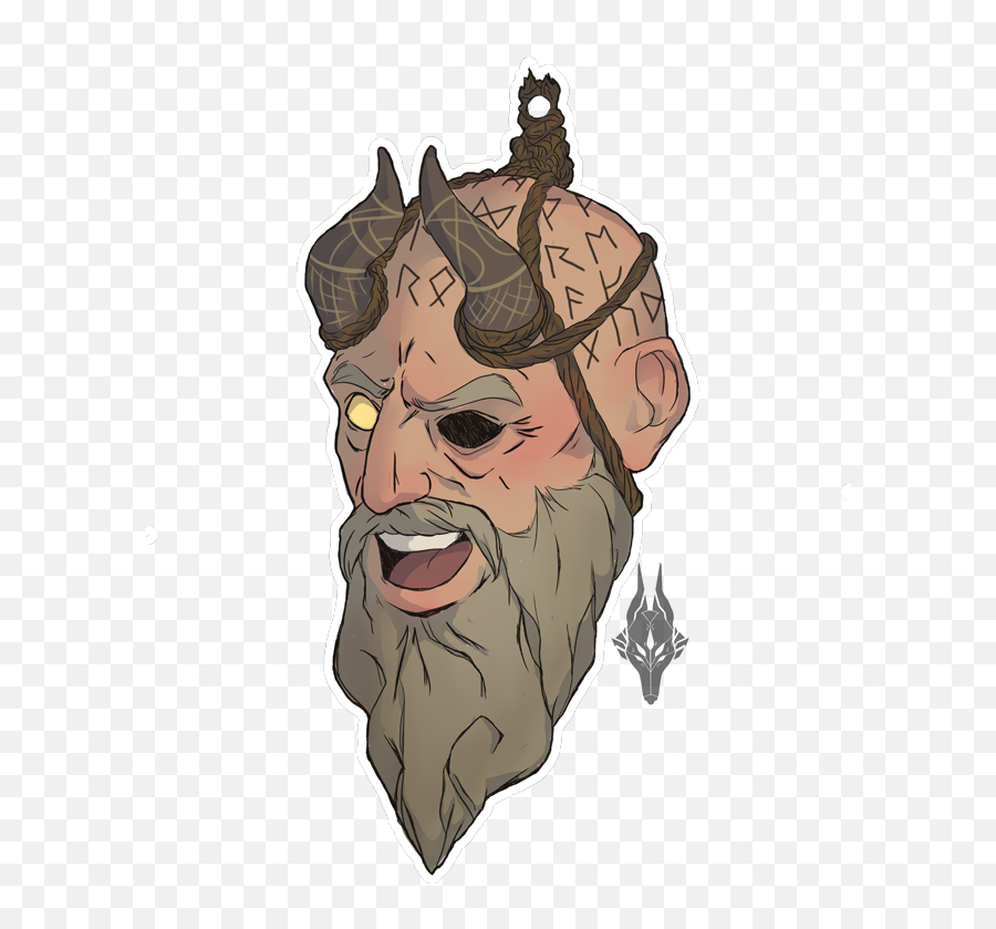 P Throw It In The Water - Mimir Head Charm By Rapt0rl0rd God Of War Mimir Fanart Png,God Of War Png