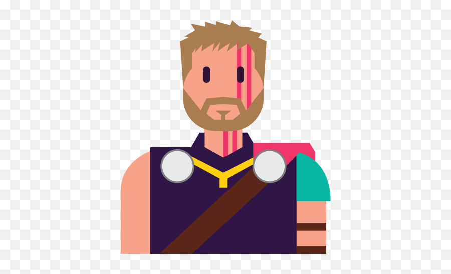Flexbox Avengers Style - Thor Head Clipart Png,Thanos Head Png