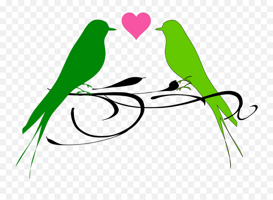 Love Birds Svg Clip Arts Download - Download Clip Art Png Transparent Love Birds Png,Flock Of Birds Png