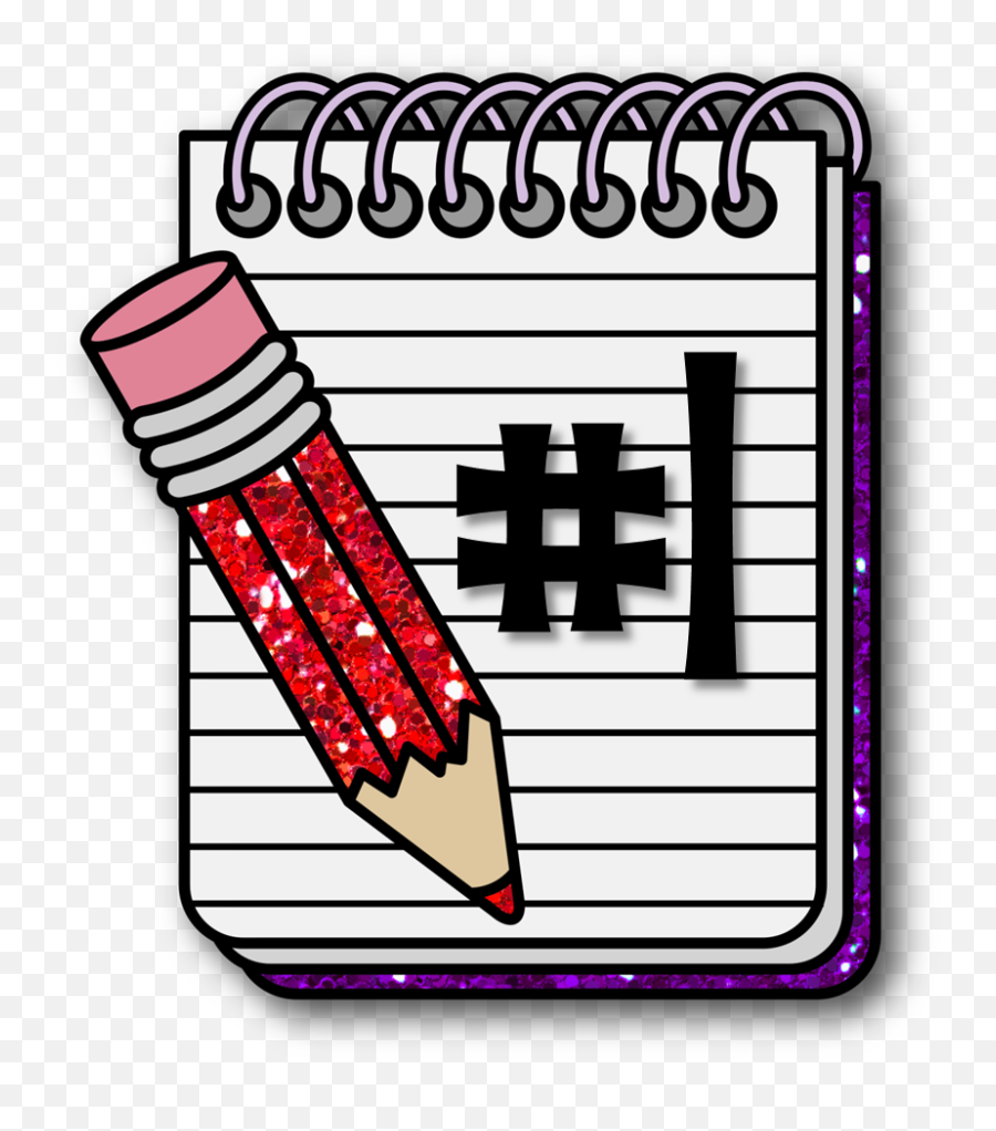 Clipart Compostion - Writing Notebook Cartoon Png,Notebook Clipart Png