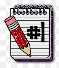 Clipart Compostion - Writing Notebook Cartoon png