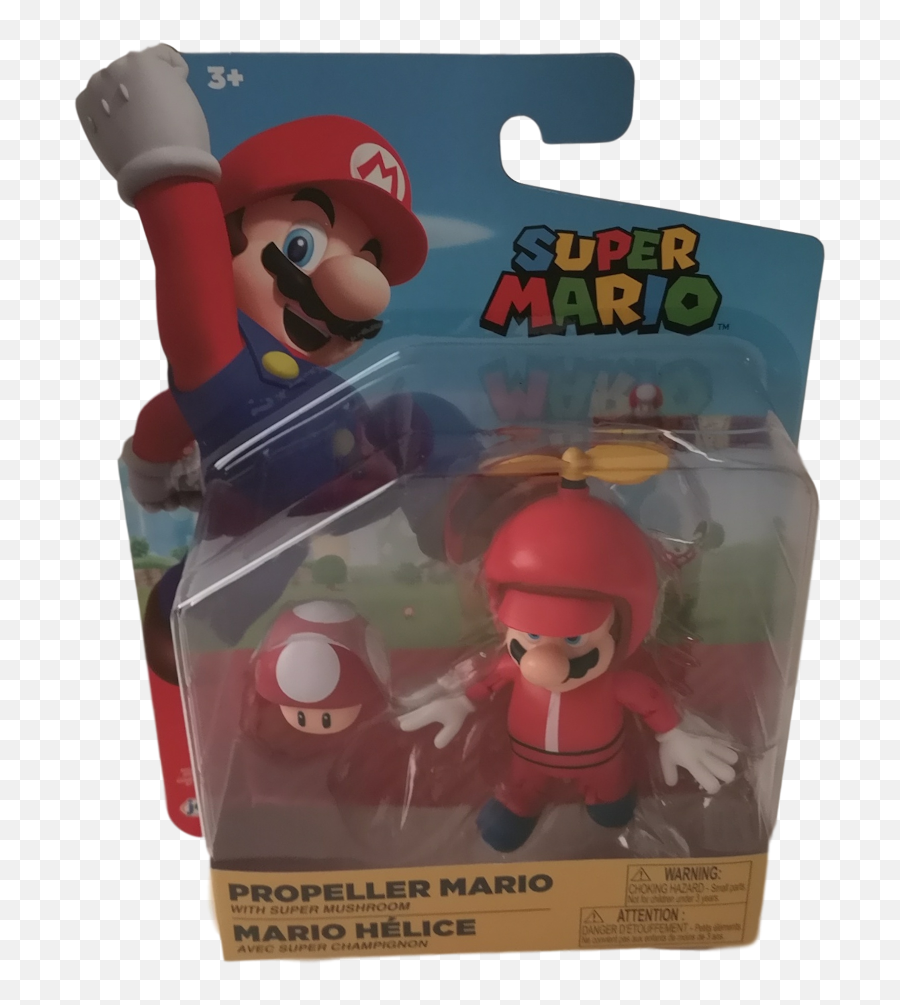 Super Mario Propeller With Mushroom 4 Figure - Mario Bros Action Figures Png,Mario Mushroom Png