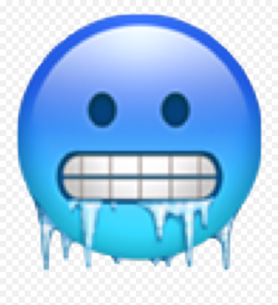 Smiley Png Transparent - Freezing Emoji Iphone 5411223 Frozen Emoji,Snake Emoji Png