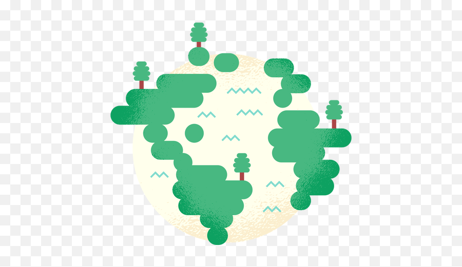 Planet Earth Globe Tree Wood Forest Flat - Transparent Png Illustration,Forest Tree Png