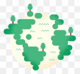 Planet Earth Globe Tree Wood Forest Flat - Transparent Png Illustration,Forest Tree Png