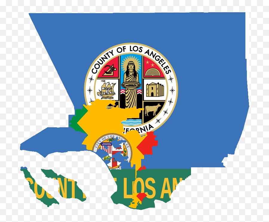 Flag Map Of Los Angeles - Los Angeles Dedicated Server Png,Los Angeles Png
