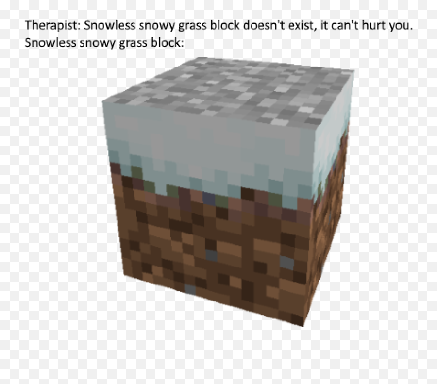 Cursed And Meme Thats Heard Of - Minecraft Snow Grass Block Png,Grass Block Png