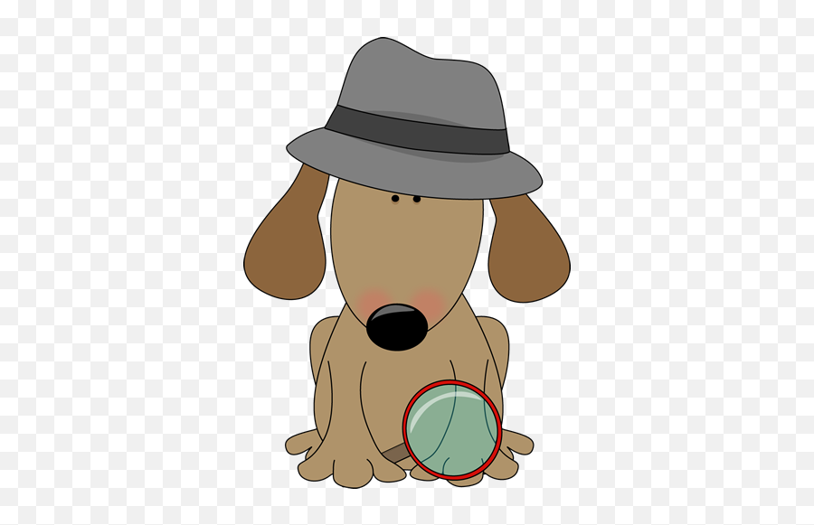 Dog Detective Clip Art - Detective Clipart For Kids Png,Detective Hat Png