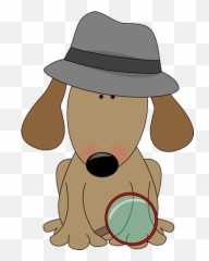 Dog Detective Clip Art - Detective Clipart For Kids Png,Detective Hat Png