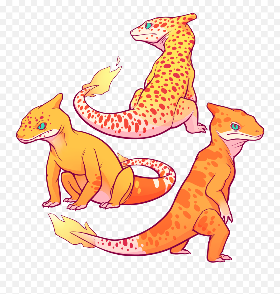 Download Hd U201c Charmeleon Morphs Guess This Means Iu0027m Doing - Leopard Gecko Based On Pokemon Png,Leopard Gecko Png