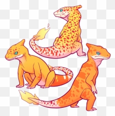 Download Hd U201c Charmeleon Morphs Guess This Means Iu0027m Doing - Leopard Gecko Based On Pokemon Png,Leopard Gecko Png