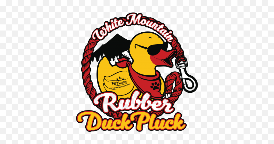 White Mountain Rubber Duck Pluck - Big Png,Duck Game Logo