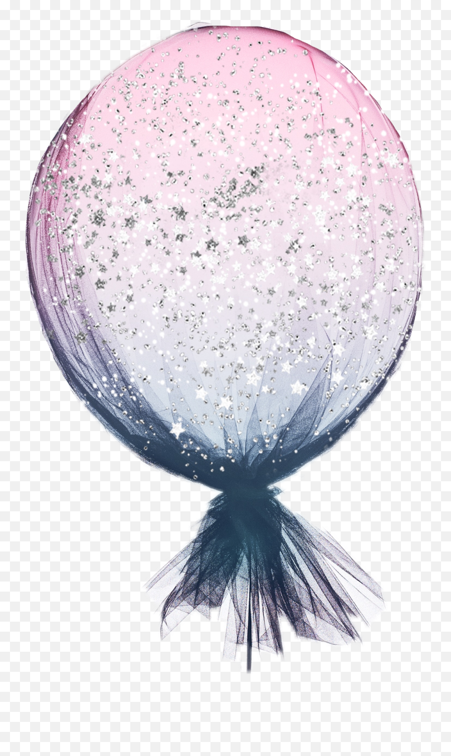 Download Balloon Pink Blue Ombre Ombré Tulle String - Happy New Year Print Png,Balloon String Png