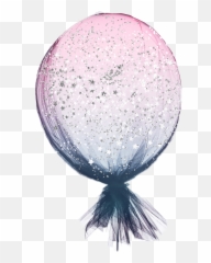 Download Balloon Pink Blue Ombre Ombré Tulle String - Happy New Year Print png