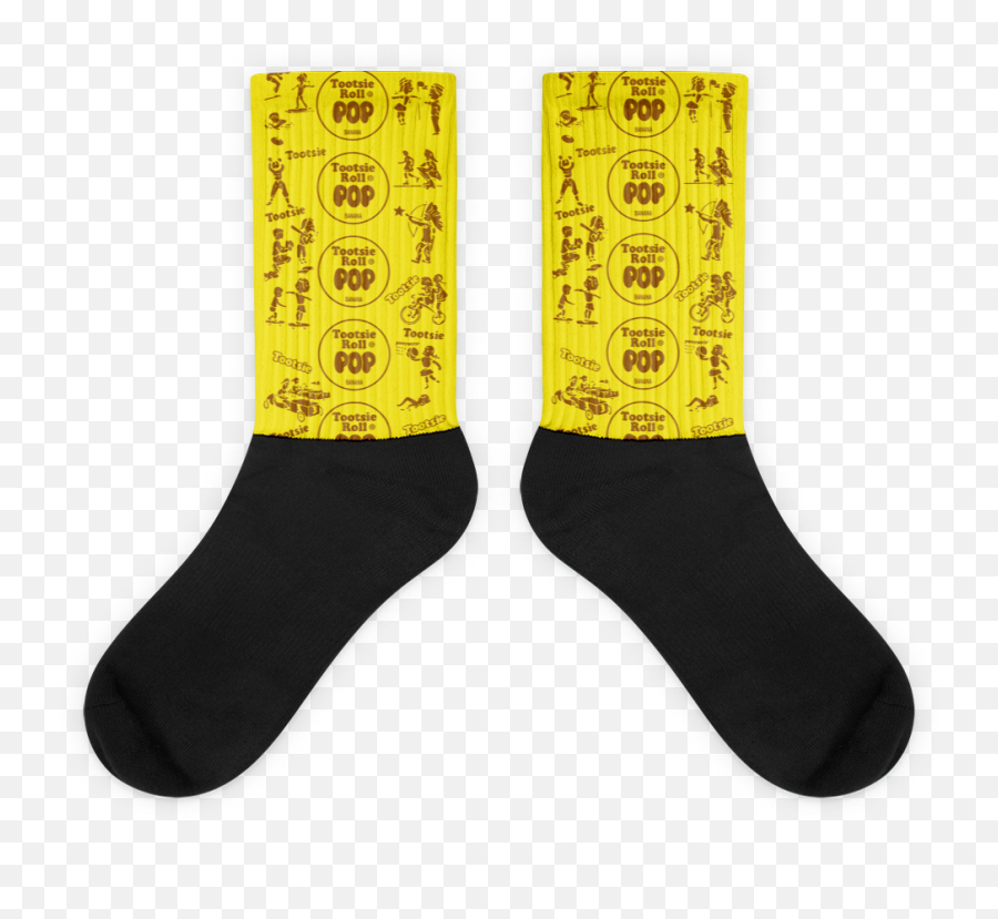 Tootsie Pop Banana Socks U2013 Hdlv - Usa Tootsie Pop Banana Png,Tootsie Roll Png