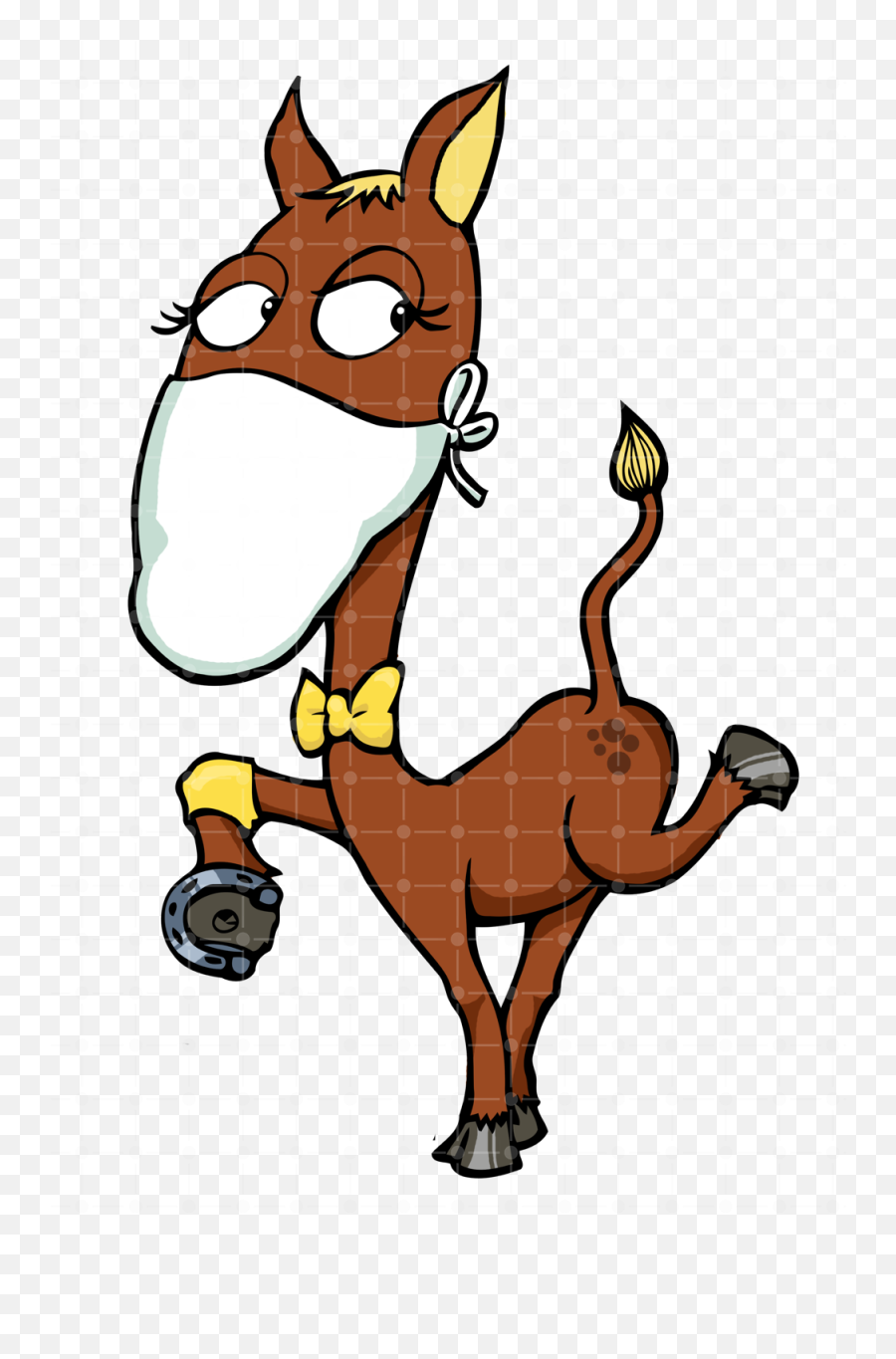 A Horse Wearing Face Mask - Horse Wearing A Face Mask Png,Horse Mask Png