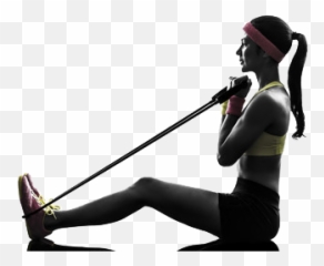Training Strength For Endurance Resistance Rubber Band - Girl Using Resistance Bands Png,Rubber Band Png