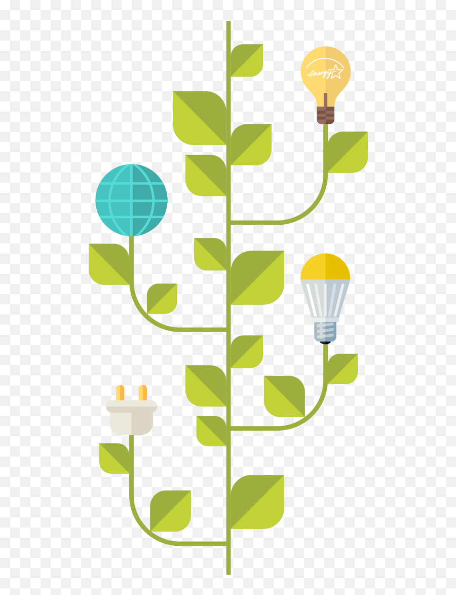 Energy Efficient Green Homes In - Vertical Png,Energy Saving Icon