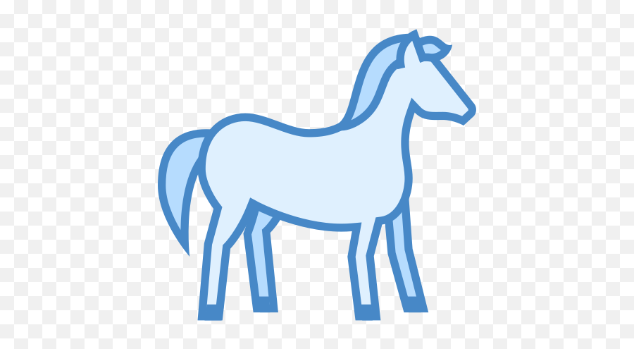 Horse Icon - Blue Horse No Background Png,White Horse Icon