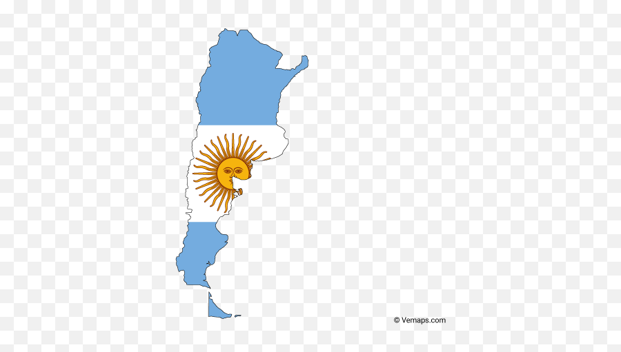 Grey Map Of Argentina With Provinces - Argentina Country Outline Flag Png,Argentina Flag Png
