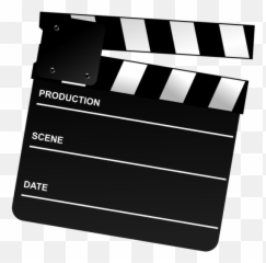 Movie Clapper Board Png Svg Clip Art - Action