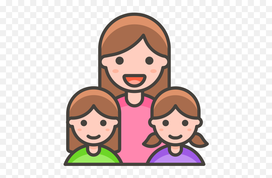 Family Woman Girl Free Icon Of 780 Vector Emoji - Female Singer Icons Png,Happy Girl Icon